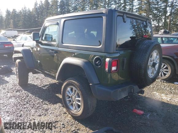 2021 Jeep Wrangler Sport S with VIN 1C4GJXAN0MW647662, listed as a IAAI auction lot 41336264 with 41,612 mi miles and . Bid and sale history available at DreamBid. Image 3.