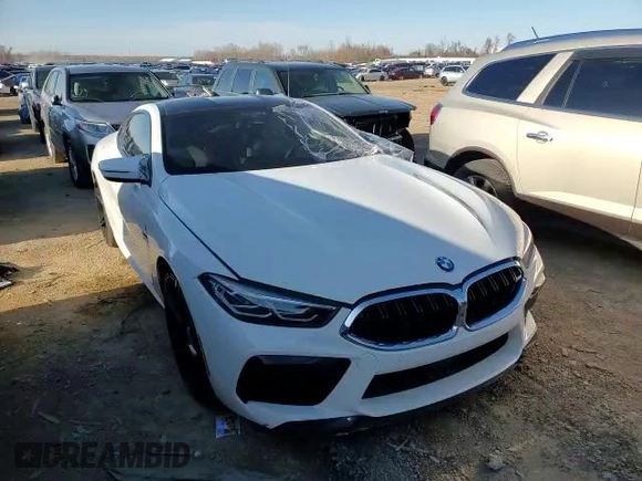 2020 BMW M8 z VIN WBSAE0C08LCD34180, wystawiony jako Copart lot #59950634 z przebiegiem 24 898 mil mil oraz Szkoda całkowita • Salvage title. Historia ofert i sprzedaży dostępna na DreamBid. Obrazek 10.