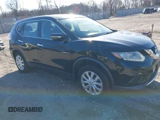 2015 Nissan Rogue S with VIN KNMAT2MV6FP540952, listed as a IAAI auction lot 41858193 with 70,382 mi miles. Bid and sale history available at carsss.com. Image 1.