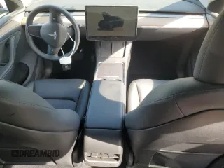2024 Tesla Model Y Long Range with VIN 7SAYGDEE7RA307013, listed as a Copart auction lot 54767595 with 12,953 mi miles and Salvage Title. Bid and sale history available at DreamBid. Image 8.