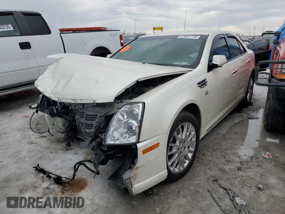 2011 Cadillac STS RWD z VIN 1G6DW6ED1B0111158, wystawiony jako Copart lot #87607715 z przebiegiem Nie podano mil oraz Szkoda całkowita • Salvage title. Historia ofert i sprzedaży dostępna na DreamBid. Obrazek 1.