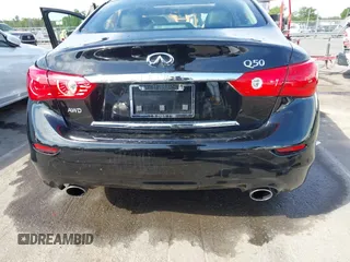 2017 Infiniti Q50 2.0t Premium with VIN JN1CV7AR5HM682126, listed as a IAAI auction lot 42065917 with 48,552 mi miles. Bid and sale history available at carsss.com. Image 15.
