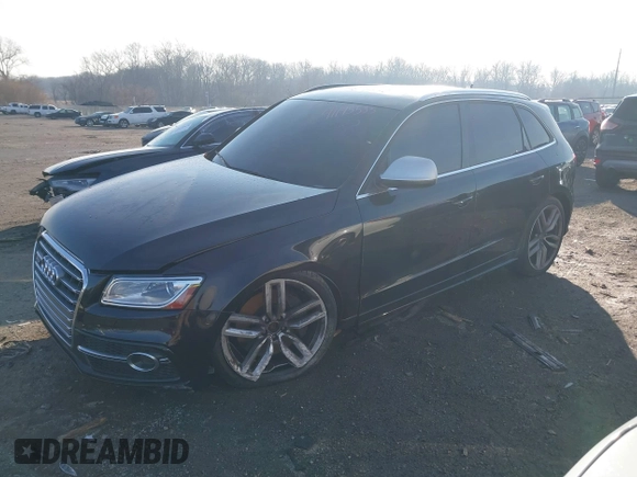 2014 Audi SQ5 Prestige with VIN WA1VGAFP0EA029327, listed as a IAAI auction lot 41195533 with 65,040 mi miles and . Bid and sale history available at DreamBid. Image 2.