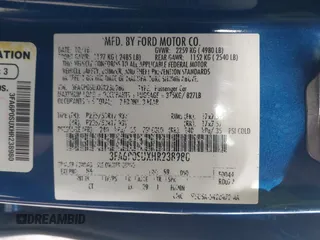 2017 Ford Fusion Titanium with VIN 3FA6P0SUXHR238980, listed as a IAAI auction lot 41890248 with 64,392 mi miles and . Bid and sale history available at DreamBid. Image 9.