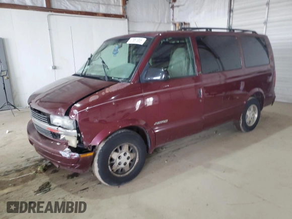 2002 Chevrolet Astro with VIN 1GNDM19X22B104337, listed as a Copart auction lot 47881855 with 209,472 mi miles and Salvage Title. Bid and sale history available at carsss.com. Image 1.
