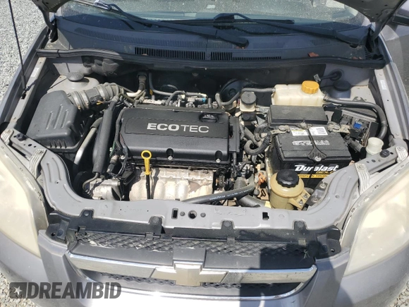 2010 Chevrolet Aveo 1LT with VIN KL1TD5DE5AB124590, listed as a Copart auction lot 51939505 with 156,211 mi miles and Salvage Title. Bid and sale history available at DreamBid. Image 12.