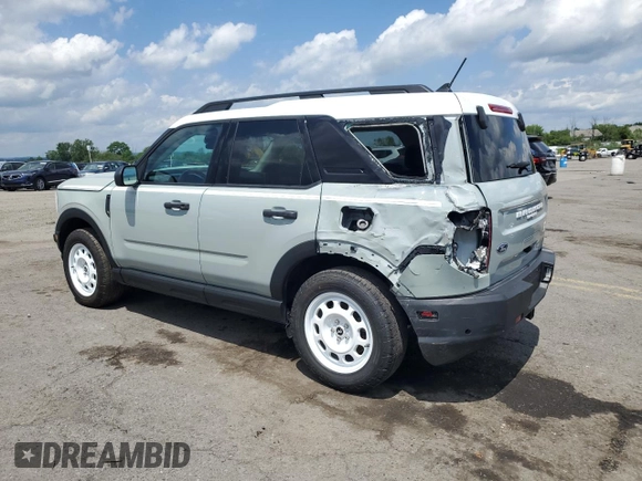 2023 Ford Bronco Sport Heritage with VIN 3FMCR9G61PRE28313, listed as a Copart auction lot 61814515 with 15,167 mi miles and Salvage title. Bid and sale history available at DreamBid. Image 2.