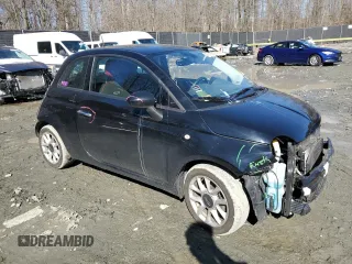 2017 FIAT 500 Pop with VIN 3C3CFFKR2HT514199, listed as a Copart auction lot 45029195 with 61,690 mi miles and Salvage Title. Bid and sale history available at carsss.com. Image 4.