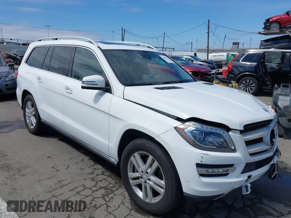 2015 Mercedes-Benz GL-Class GL 450 with VIN 4JGDF6EEXFA597082, listed as a IAAI auction lot 41882798 with 94,340 mi miles. Bid and sale history available at carsss.com. Image 1.