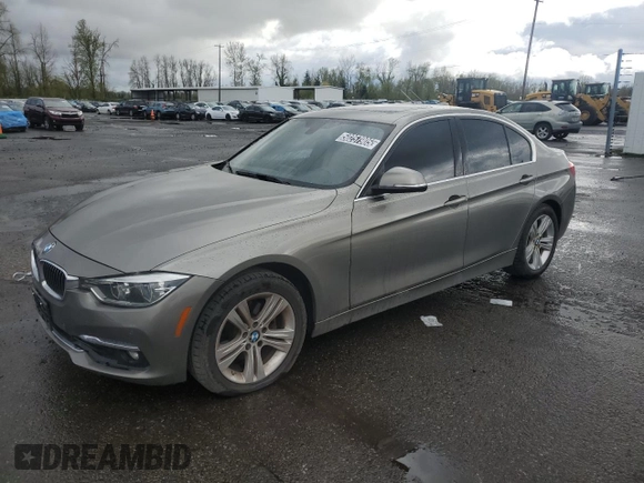 2017 BMW 3 Series 330i xDrive with VIN WBA8D9G59HNU59164, listed as a Copart auction lot 50257905 with 54,272 mi miles and Clean Title. Bid and sale history available at carsss.com. Image 1.