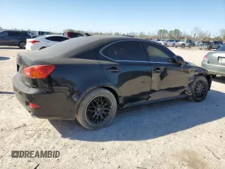 2008 Lexus IS with VIN JTHBK262482068517, listed as a Copart auction lot 46473535 with 200,763 mi miles and Salvage Title. Bid and sale history available at carsss.com. Image 3.