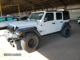 2021 Jeep Wrangler Unlimited Sport Altitude с VIN 1C4HJXDN4MW837027, выставлен на аукционе Copart как лот 63914045 с пробегом 34 553 миль миль и Списание • Salvage title. История ставок и продаж доступна на DreamBid. Изображение 1.