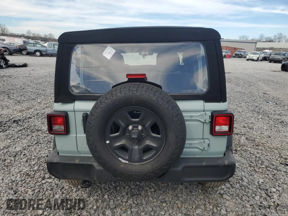 2024 Jeep Wrangler Sport S z VIN 1C4PJXAG4RW313496, wystawiony jako Copart lot #49688305 z przebiegiem 13 304 mil mil oraz Szkoda całkowita • Salvage title. Historia ofert i sprzedaży dostępna na DreamBid. Obrazek 6.