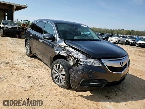 2016 Acura MDX w/Tech with VIN 5FRYD3H42GB006652, listed as a Copart auction lot 51075875 with 146,451 mi miles and Salvage Title. Bid and sale history available at carsss.com. Image 14.