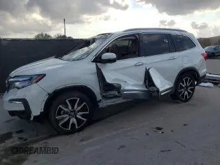 2021 Honda Pilot Elite with VIN 5FNYF6H00MB064376, listed as a Copart auction lot 43038265 with 75,571 mi miles and Non Repairable. Bid and sale history available at carsss.com. Image 1.
