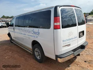 2012 Chevrolet Express Passenger 1LT with VIN 1GAZG1FG4C1190180, listed as a Copart auction lot 60436354 with 58,412 mi miles and Salvage Title. Bid and sale history available at carsss.com. Image 2.
