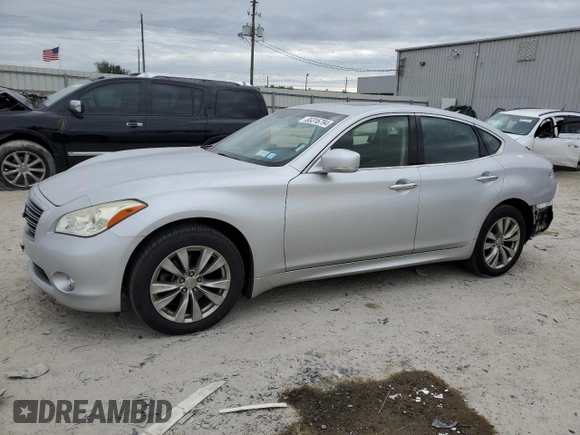 2012 Infiniti M37 with VIN JN1BY1AR5CM395605, listed as a Copart auction lot 83316794 with 64,201 mi miles and Salvage Title. Bid and sale history available at carsss.com. Image 1.