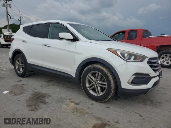 2018 Hyundai Santa Fe 2.4L with VIN 5NMZT3LB2JH056889, listed as a Copart auction lot 57801705 with 133,454 mi miles and Salvage title. Bid and sale history available at DreamBid. Image 4.