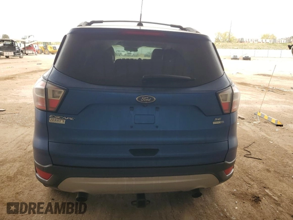 2017 Ford Escape SE with VIN 1FMCU9GD1HUC40205, listed as a Copart auction lot 54778475 with 54,297 mi miles and Clean Title. Bid and sale history available at carsss.com. Image 6.