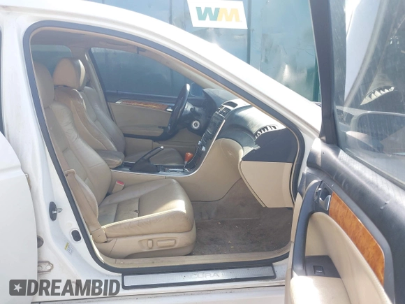 2005 Acura TL with VIN 19UUA66215A062486, listed as a IAAI auction lot 41918919 with 163,845 mi miles. Bid and sale history available at carsss.com. Image 5.