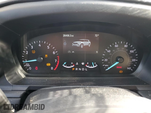 2022 Ford Explorer with VIN 1FMSK7BHXNGA48629, listed as a Copart auction lot 81516644 with 26,406 mi miles and Salvage Title. Bid and sale history available at carsss.com. Image 9.