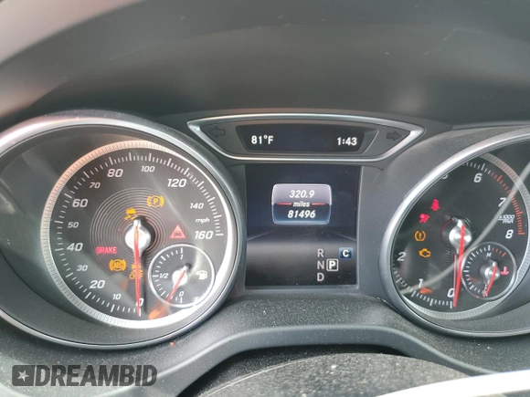 2018 Mercedes-Benz CLA with VIN WDDSJ4EB7JN669450, listed as a Copart auction lot 48736893 with 81,496 mi miles. Bid and sale history available at carsss.com. Image 9.