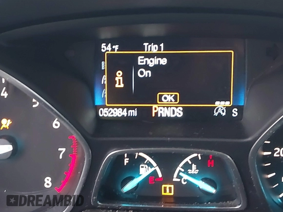 2017 Ford Escape SE with VIN 1FMCU0GD0HUD45409, listed as a IAAI auction lot 41859352 with 52,984 mi miles. Bid and sale history available at carsss.com. Image 15.