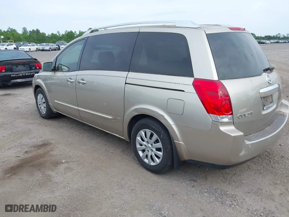 2007 Nissan Quest with VIN 5N1BV28U17N118936, listed as a IAAI auction lot 42087054 with 138,058 mi miles. Bid and sale history available at carsss.com. Image 3.