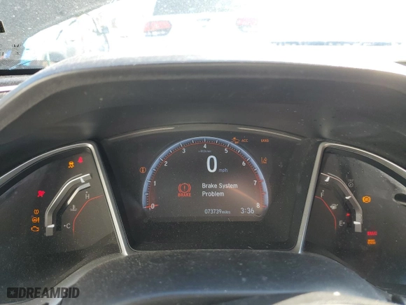 2019 Honda Civic Coupe Sport with VIN 2HGFC4B80KH300746, listed as a Copart auction lot 49500275 with 73,739 mi miles and Salvage Title. Bid and sale history available at carsss.com. Image 9.