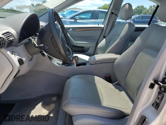 2004 Mercedes-Benz C 230 Kompressor with VIN WDBRF40J14A646877, listed as a Copart auction lot 64629375 with 62,521 mi miles and Salvage title. Bid and sale history available at DreamBid. Image 7.