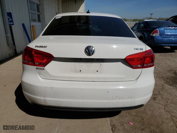 2014 Volkswagen Passat SE w/Sunroof with VIN 1VWBS7A32EC111673, listed as a Copart auction lot 54444255 with 146,068 mi miles and Clean Title. Bid and sale history available at carsss.com. Image 6.