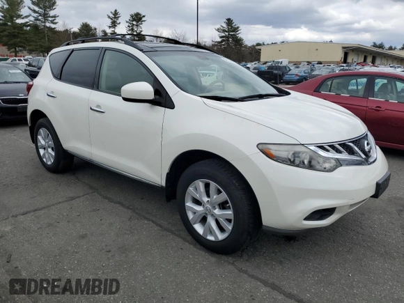 2012 Nissan Murano SV with VIN JN8AZ1MW0CW219609, listed as a Copart auction lot 50136455 with 98,878 mi miles and Salvage Title. Bid and sale history available at carsss.com. Image 4.