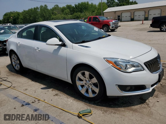 2015 Buick Regal Premium I with VIN 2G4GN5EX2F9258307, listed as a Copart auction lot 60461115 with 128,307 mi miles and Salvage title. Bid and sale history available at DreamBid. Image 4.