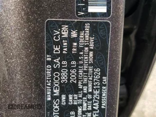 2017 Kia Forte S with VIN 3KPFL4A72HE137626, listed as a Copart auction lot 48404475 with 88,889 mi miles and Salvage Title. Bid and sale history available at DreamBid. Image 12.
