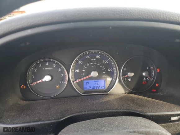 2010 Hyundai Santa Fe GLS with VIN 5NMSG3AB7AH405487, listed as a Copart auction lot 48791555 with 216,827 mi miles and Clean Title. Bid and sale history available at carsss.com. Image 9.