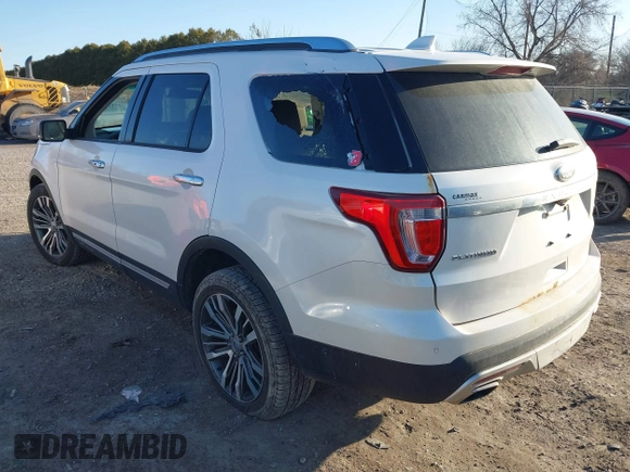 2016 Ford Explorer Platinum with VIN 1FM5K8HT9GGD19598, listed as a IAAI auction lot 41817151 with 100,190 mi miles and . Bid and sale history available at DreamBid. Image 3.