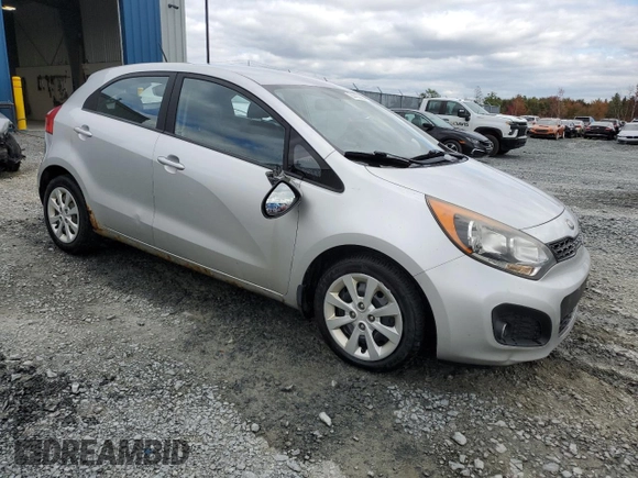 2013 Kia Rio LX with VIN KNADM5A38D6851068, listed as a Copart auction lot 74433694 with 258,009 mi miles and Clean Title. Bid and sale history available at DreamBid. Image 4.