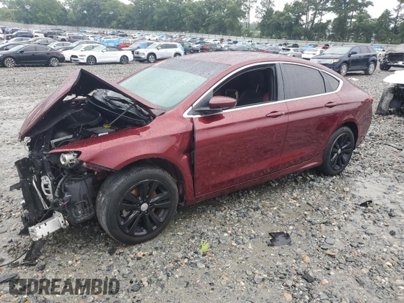 2015 Chrysler 200 Limited with VIN 1C3CCCAB8FN743396, listed as a Copart auction lot 58842815 with 59,714 mi miles and Salvage title. Bid and sale history available at DreamBid. Image 1.