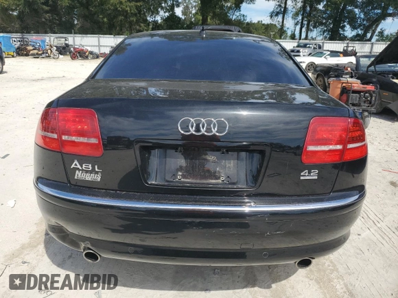 2009 Audi A8 4.2L with VIN WAUMV94E19N003130, listed as a Copart auction lot 74585754 with Not provided miles and Non repairable. Bid and sale history available at DreamBid. Image 6.