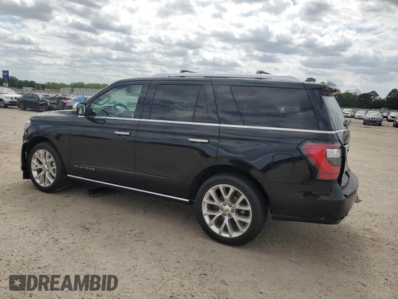 2018 Ford Expedition Platinum with VIN 1FMJU1LT2JEA18729, listed as a Copart auction lot 53870495 with 22,620 mi miles and Salvage title. Bid and sale history available at DreamBid. Image 2.