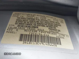 2009 Nissan Versa SL с VIN 3N1BC13E49L426628, выставлен на аукционе IAAI как лот 42474387 с пробегом Не указан миль и . История ставок и продаж доступна на DreamBid. Изображение 9.