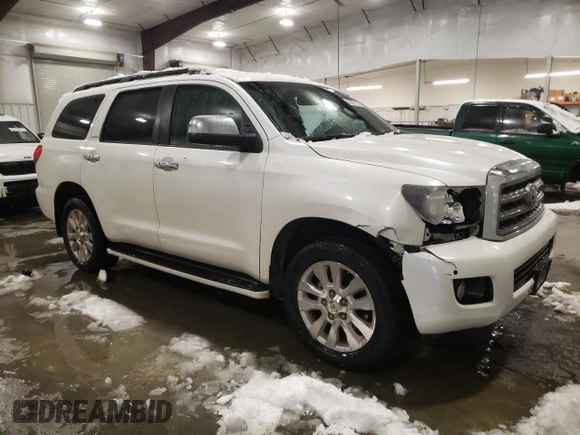 2014 Toyota Sequoia Platinum with VIN 5TDDW5G16ES102497, listed as a Copart auction lot 83867114 with 201,315 mi miles and Salvage Title. Bid and sale history available at carsss.com. Image 4.