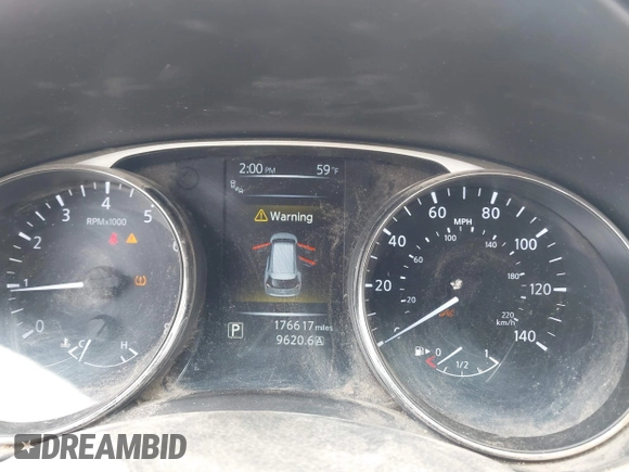 2016 Nissan Rogue SL with VIN 5N1AT2MV6GC844741, listed as a IAAI auction lot 42124853 with 176,617 mi miles and . Bid and sale history available at DreamBid. Image 7.