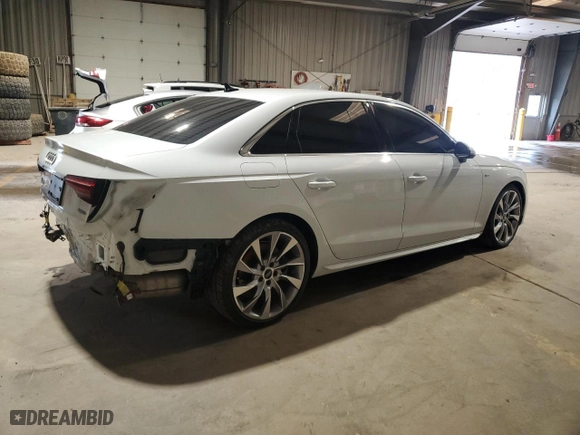 2021 Audi A4 Sedan S line Premium Plus with VIN WAUEAAF49MA016195, listed as a Copart auction lot 50509965 with 27,243 mi miles and Salvage Title. Bid and sale history available at carsss.com. Image 3.