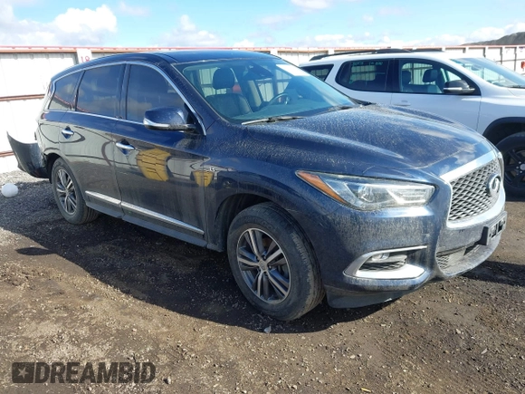 2020 Infiniti QX60 Luxe with VIN 5N1DL0MM0LC530960, listed as a IAAI auction lot 41718329 with 89,446 mi miles and . Bid and sale history available at DreamBid. Image 1.