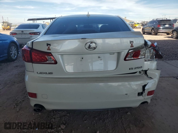 2010 Lexus IS 250 with VIN JTHBF5C20A2096136, listed as a Copart auction lot 44631955 with 118,006 mi miles and Salvage Title. Bid and sale history available at carsss.com. Image 6.