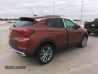 2021 Buick Encore GX Essence with VIN KL4MMFSL3MB076378, listed as a Copart auction lot 58874155 with Not provided miles and Salvage title. Bid and sale history available at DreamBid. Image 3.