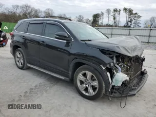 2018 Toyota Highlander Limited with VIN 5TDYZRFH7JS239666, listed as a Copart auction lot 44755665 with 61,232 mi miles and Salvage title. Bid and sale history available at DreamBid. Image 4.