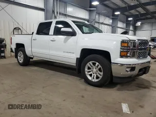 2015 Chevrolet Silverado 1500 LT with VIN 3GCUKREC7FG466872, listed as a Copart auction lot 43591865 with 176,850 mi miles and Salvage Title. Bid and sale history available at DreamBid. Image 4.