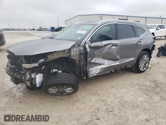 2023 Acura MDX w/Advance Package with VIN 5J8YE1H81PL016027, listed as a Copart auction lot 79716114 with 0 mi miles and Salvage Title. Bid and sale history available at carsss.com. Image 1.
